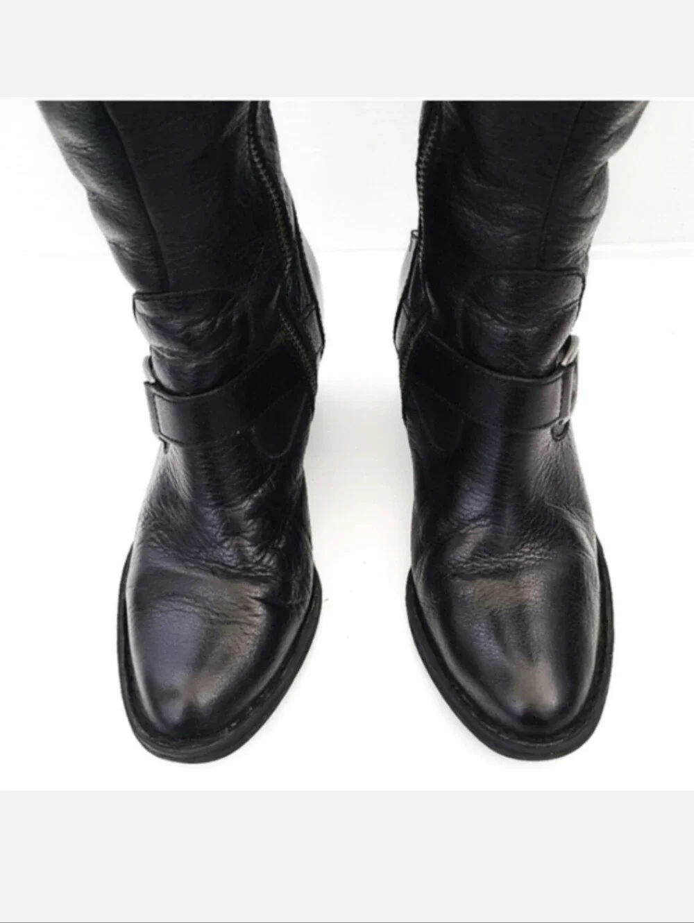 BORN Shaylee Tall Black Leather Boots